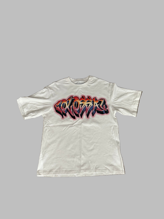 Colossal white "graffiti" T-shirt